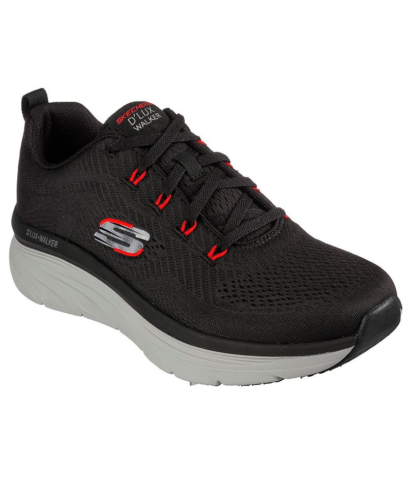 Zapatillas-Skechers-D-Lux-Walker-Meerno-Training-Hombre-Black-Red-232364-BKRD-2