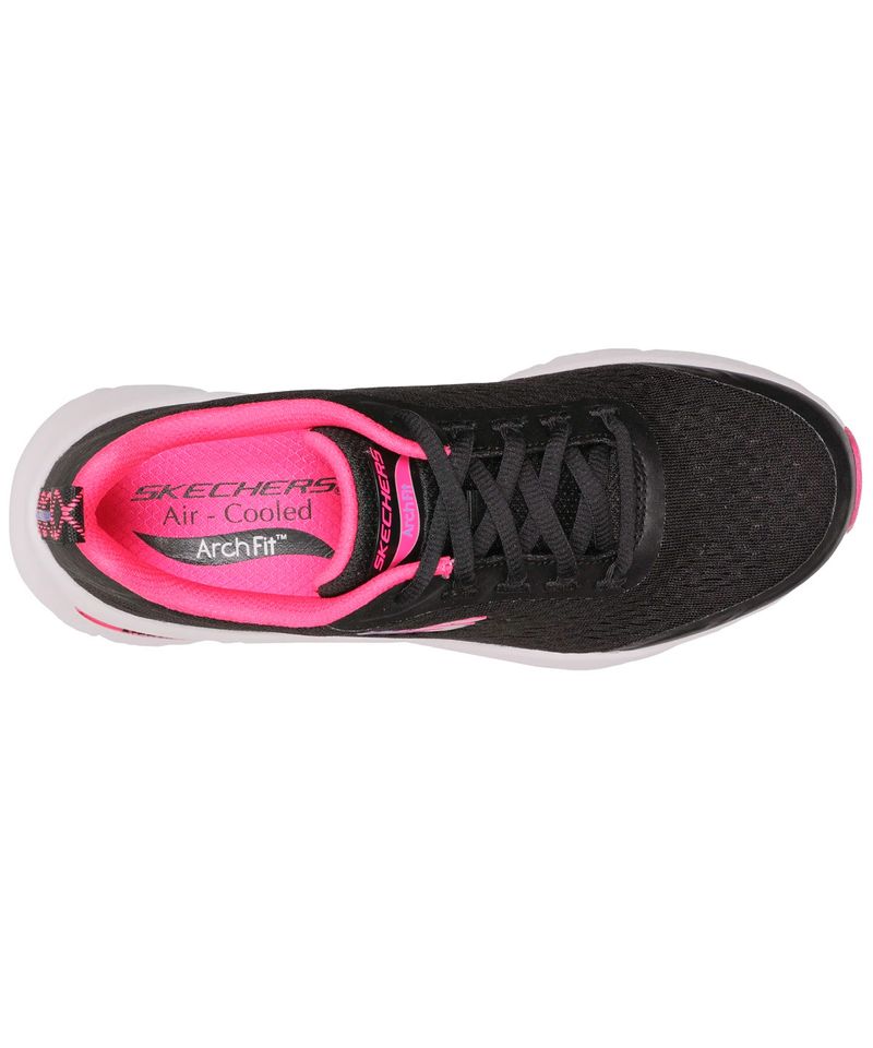 Zapatillas-Skechers-D-Lux-Cozy-Path-Running-Training-Mujer-Black-Hot-Pink-149687-BKHP-3