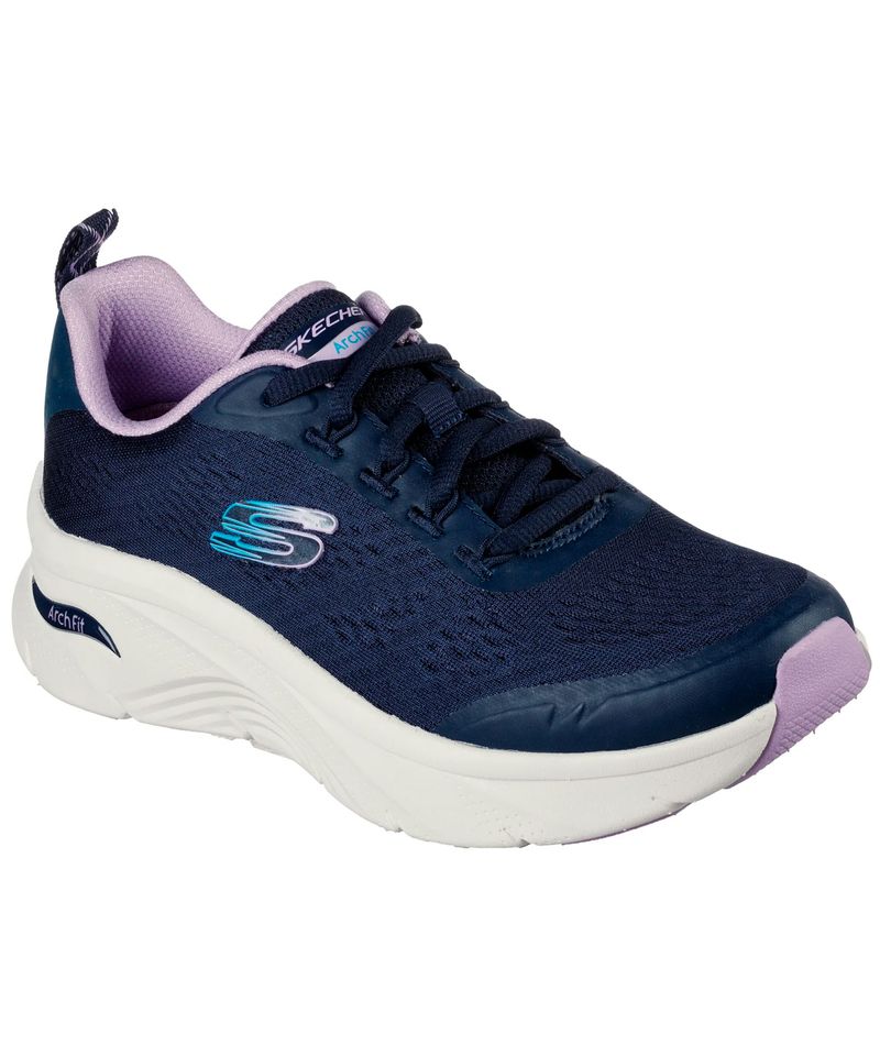 Zapatillas-Skechers-Arch-FIt-D-Lux-Cozy-Path-Running-Mujer-Navy-Lavender-149687-NVLV-2