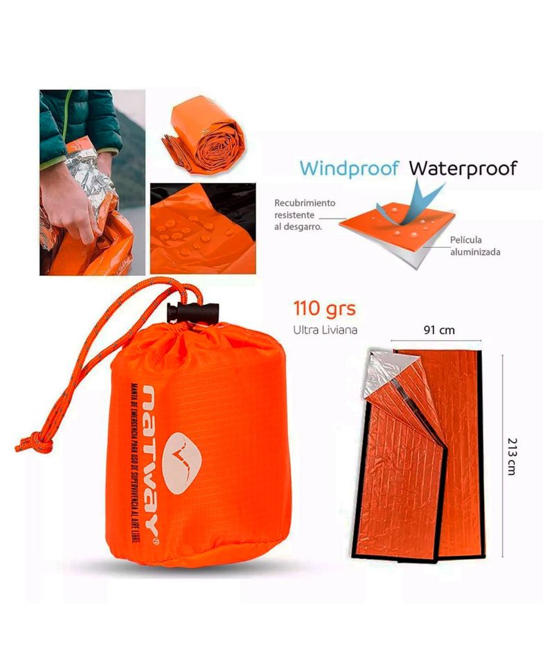 Manta-de-Emergencia-Waterdog-Natway-Supervivencia-Camping-Naranja-MEMERG02-2