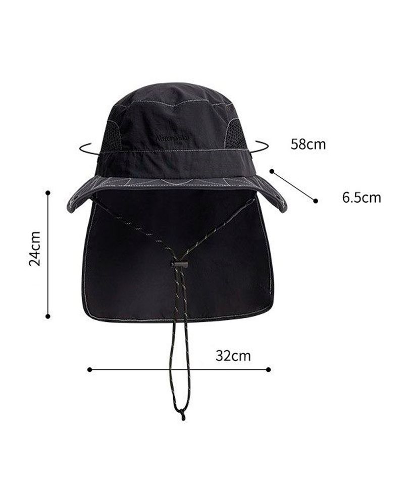 Gorro-Sombrero-Naturehike-Piluso-con-Protector-Nuca-Unisex-Black-CNH23MZ014-1