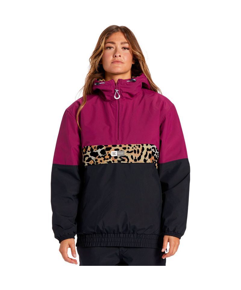 Buzo-Anorak-DC-Shoes-Nexus-10K-Ski-Snowboard-Reversible-Mujer-Magenta-Purple-1242135038