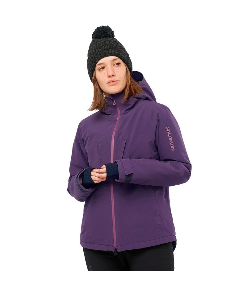 Campera-Salomon-Highland-10K-Ski-Snowboard-Mujer-Nightshade-C21413