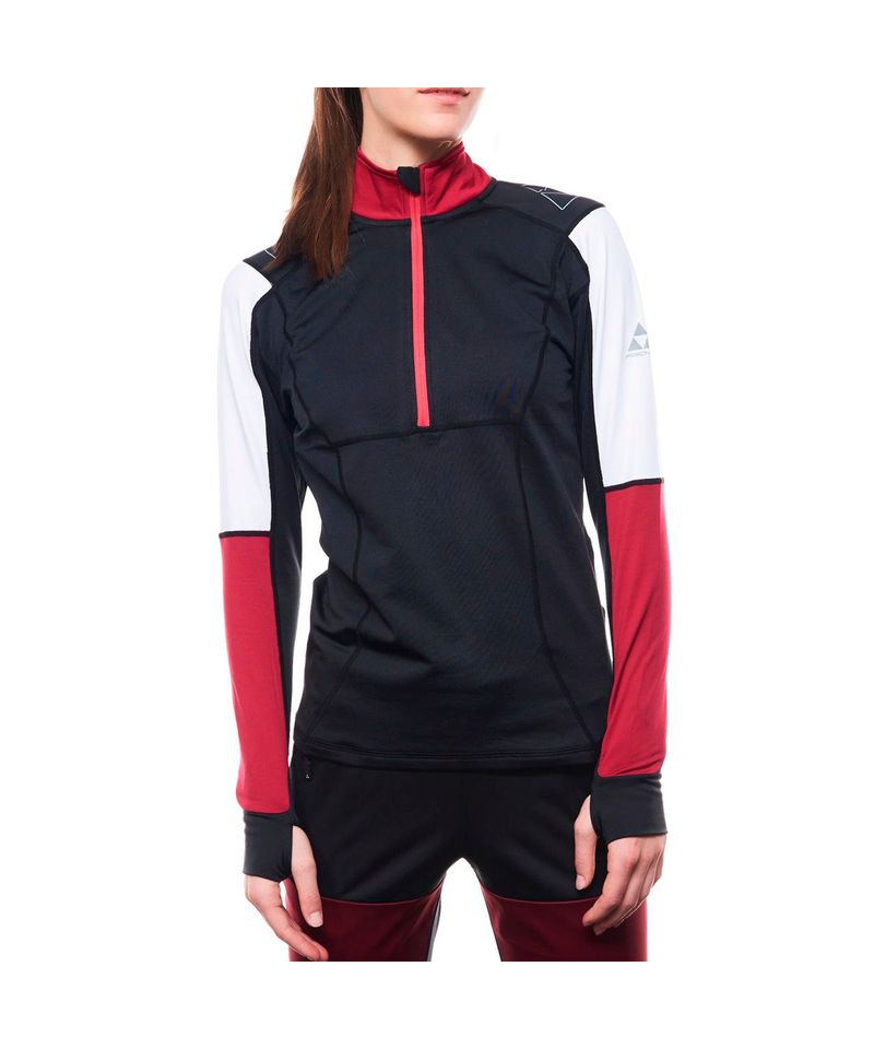 Remera-Termica-Fischer-Asarna-Baselayer-Primera-Piel--Mujer-Black-Pink-Orchid-G88522