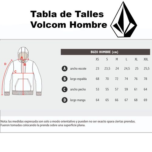 Buzo Volcom Fe Hood Medio Cierre Hombre