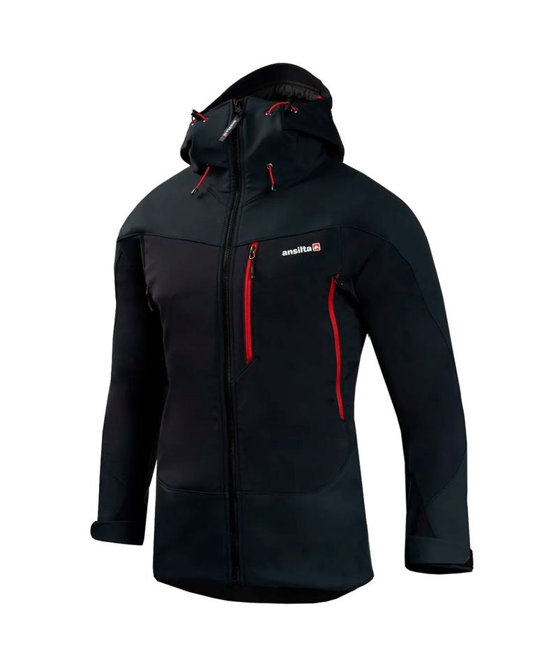 Campera-Ansilta-Raptor-Plus-Gore-Tex-C-Capucha-Trekking-Hombre-Negro-Rojo-310007-204