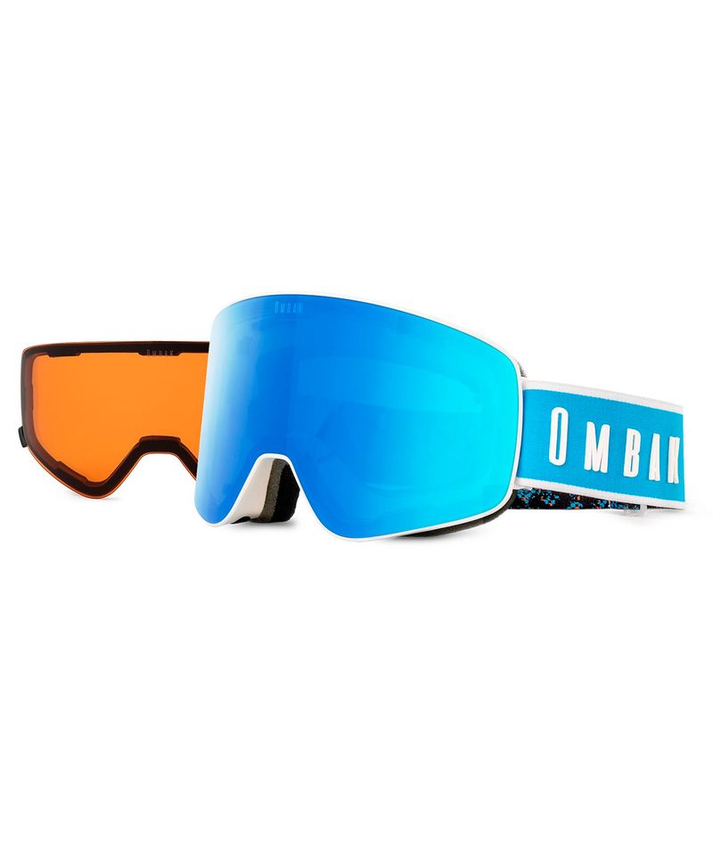 Antiparras-Ombak-Mentawai-Ski-Snowboard-Lente-Extra-Intercambiable-Blanco-Mate-Blue-Fire-01-1802-2