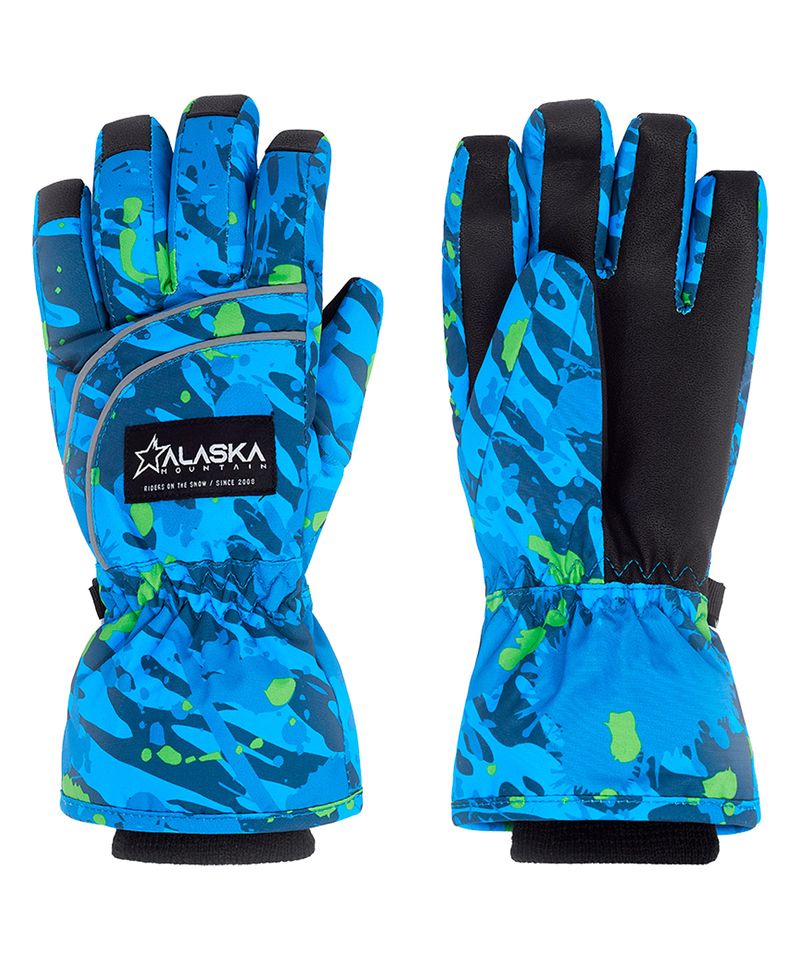 Guantes-Alaska-Pelican-II-10K-Ski-Snowboard-Niños-Niñas-Azul-ALK-5-II-AZ