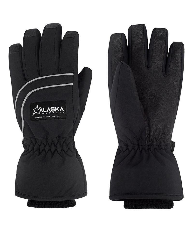 Guantes-Alaska-Pelican-II-10K-Ski-Snowboard-Niños-Niñas-Negro-ALK-5-II-NE