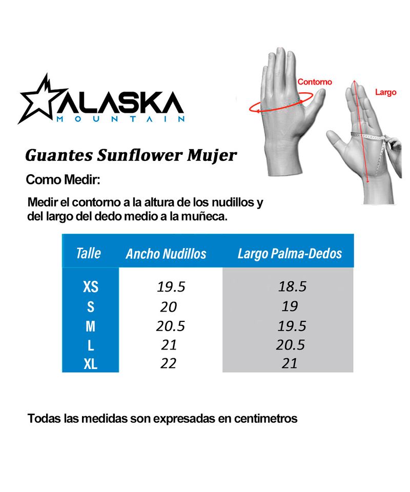 tablas-de-talles-guantes-Sunflower