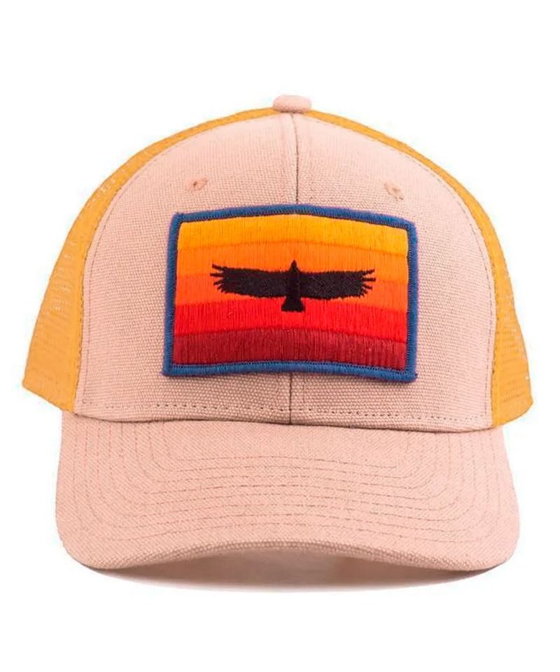 Gorra-Trown-Sunset-Trucker-Ajustable-Urbano-Unisex-Rosa-Amarillo-MTR3039