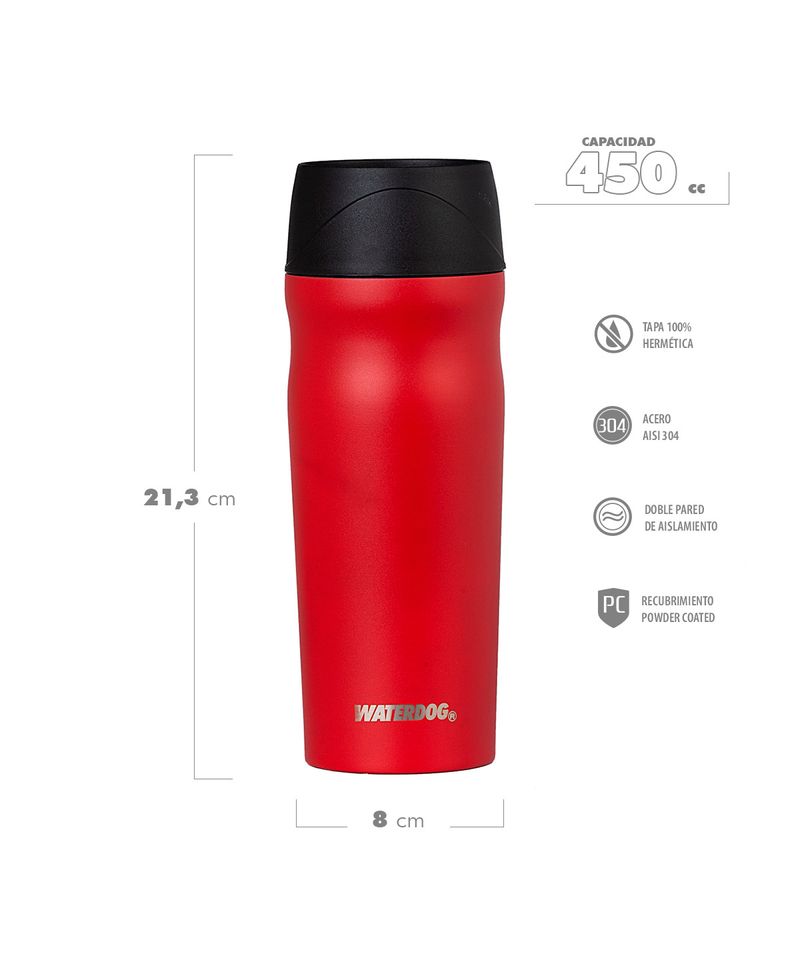 Vaso-Termico-Waterdog-Bossa-450-cc-Acero-Inoxidable-Unisex-Rojo-BOSSA450RD-1