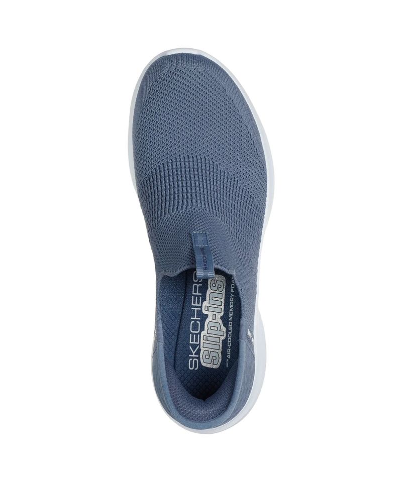 Zapatillas-Skechers-Slip-Ins-Ultra-Flex-3.0-Urbano-Uso-Diario-Mujer-Slate-Navy-Trim-149708-SLT-3