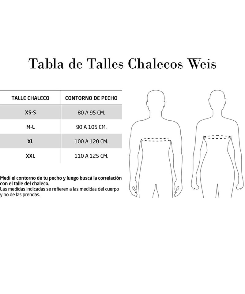 tabla-de-talles-chaleco-cross-vest-unis