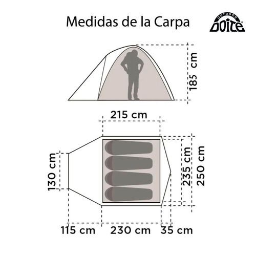 Carpa Doite Sunterra EXR4 Familiar 4 Personas