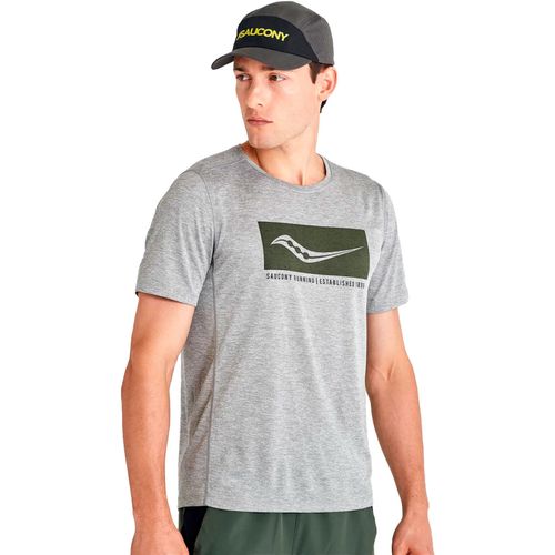 Remera Manga Corta Saucony Stopwatch Graphic Hombre