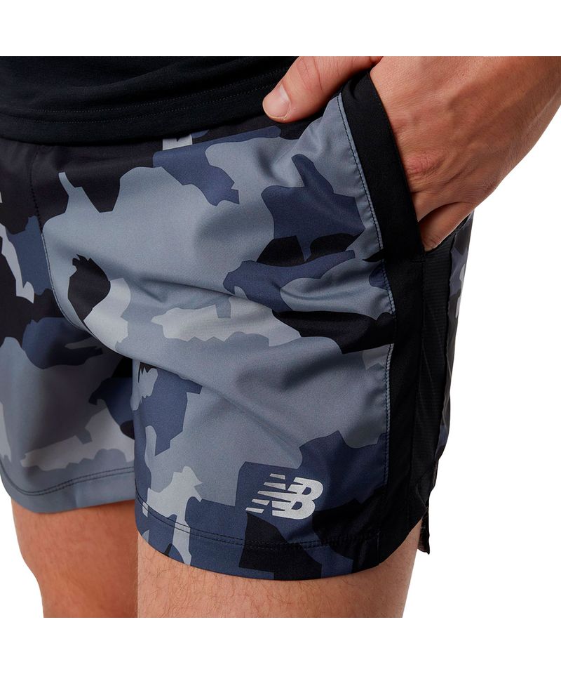 Short New Balance Printed Accelerate 5 Inch Hombre