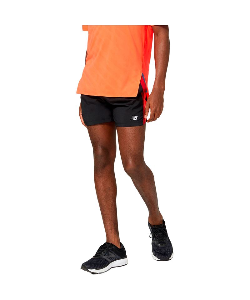 Short-New-Balance-Accelerate-5-Inch-Running-Hombre-Negro-Naranja-MS23228-CR