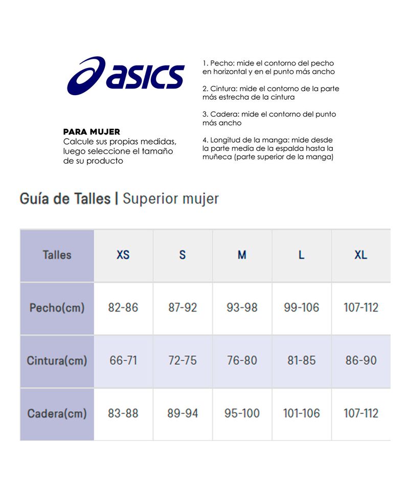 Tabla-de-talles-Top-Asics-Mujer