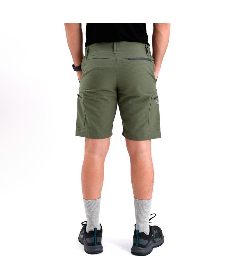 Bermuda-Alaska-Lanin-II-Ripstop-Hiking-Trekking-Hombre-Verde-Musgo-AH1315-701-10