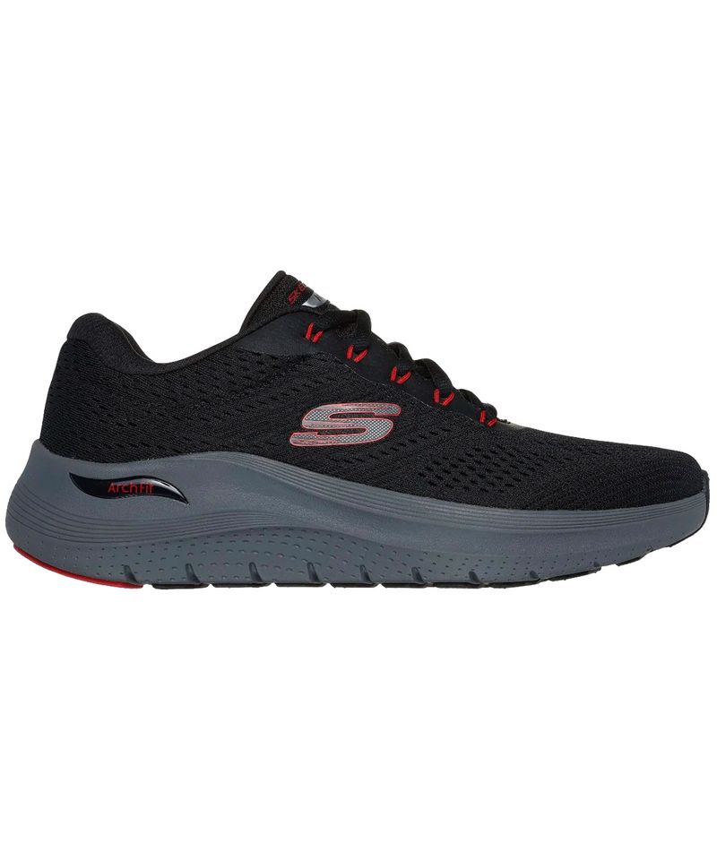 Zapatillas-Skechers-Arch-Fit-2.0-Running-Training-Hombre-Black-Mesh-Syntetic-Red-232700-BKRD