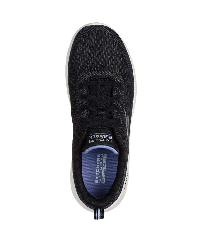 Zapatillas-Skechers-Go-Walk-Flex-Kali-Running-Training-Mujer-Black-Textile-Lavender-Trim-124830-BKLV-3