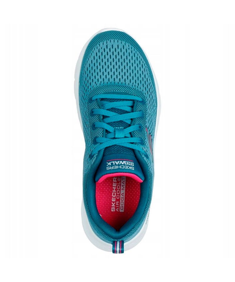 Zapatillas-Skechers-Go-Walk-Flex-Kali-Training-Mujer-Teal-Textile-Hot-Pink-Trim-124830-TLHP-2