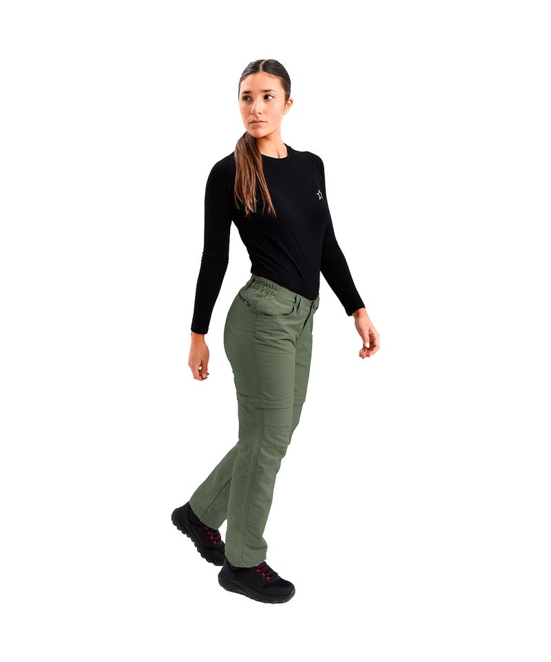 Pantalon-Alaska-Luna-II-Desmontable-Trekking-Hiking-Mujer-Verde-Musgo-AM1158-701-4