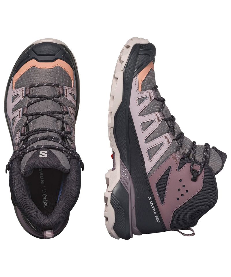 Botas-Salomon-X-Ultra-360-Mid-Gore-Tex-Trekking-Mujer-Plum-Kitten-Phantom-Cork-474487-4