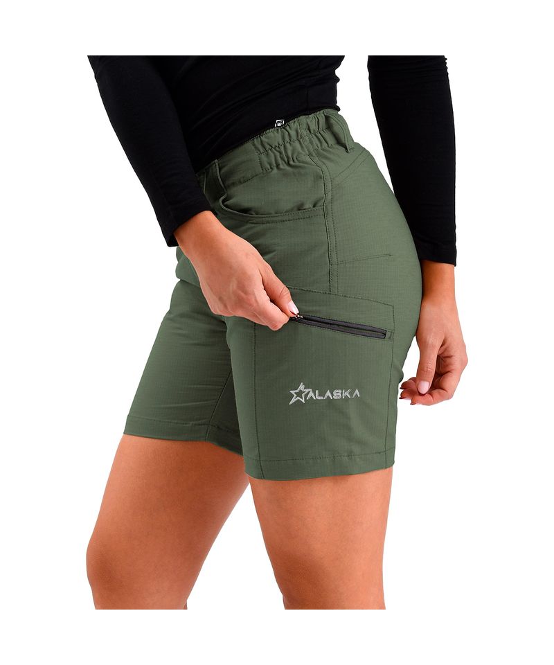 Bermuda-Alaska-Luna-II-Ripstop-Trekking-Hiking-Mujer-Verde-Musgo-AM1358-701-4