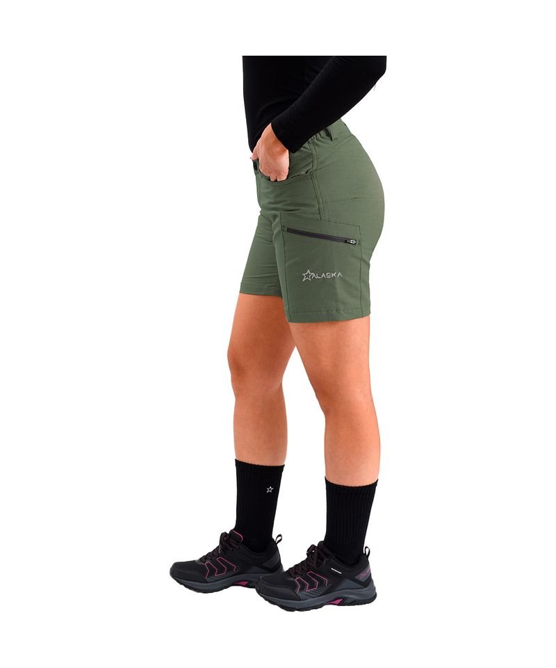 Bermuda-Alaska-Luna-II-Ripstop-Trekking-Hiking-Mujer-Verde-Musgo-AM1358-701-5