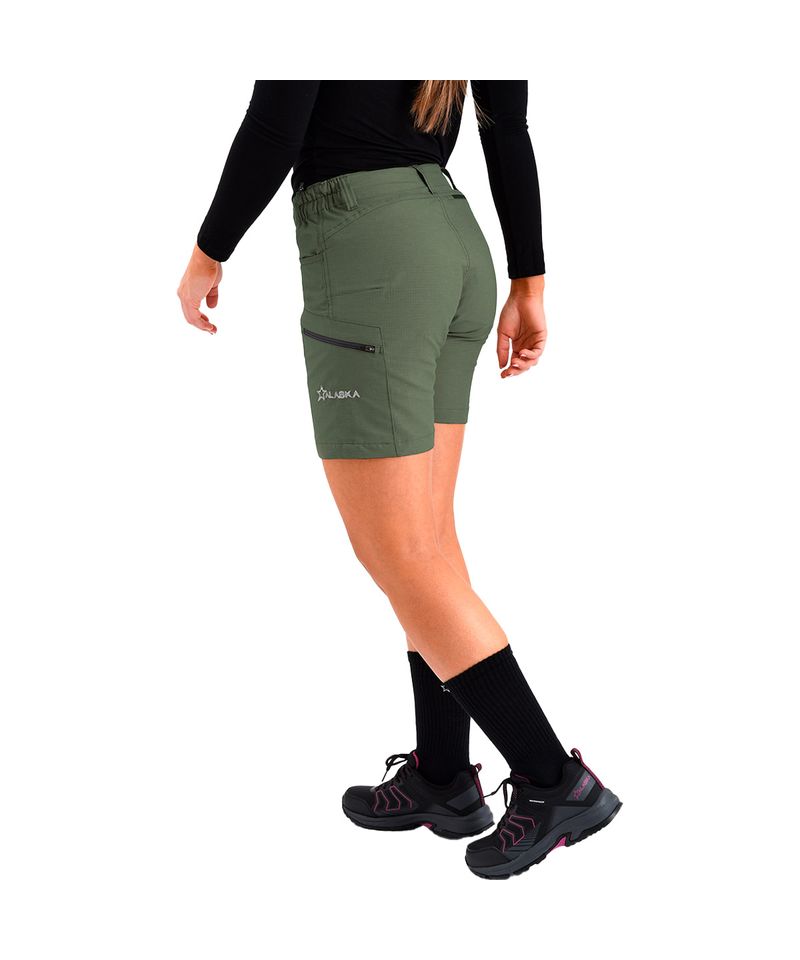 Bermuda-Alaska-Luna-II-Ripstop-Trekking-Hiking-Mujer-Verde-Musgo-AM1358-701-6