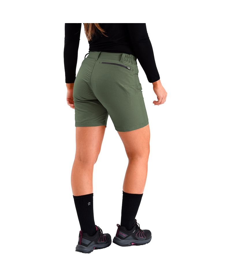 Bermuda-Alaska-Luna-II-Ripstop-Trekking-Hiking-Mujer-Verde-Musgo-AM1358-701-9