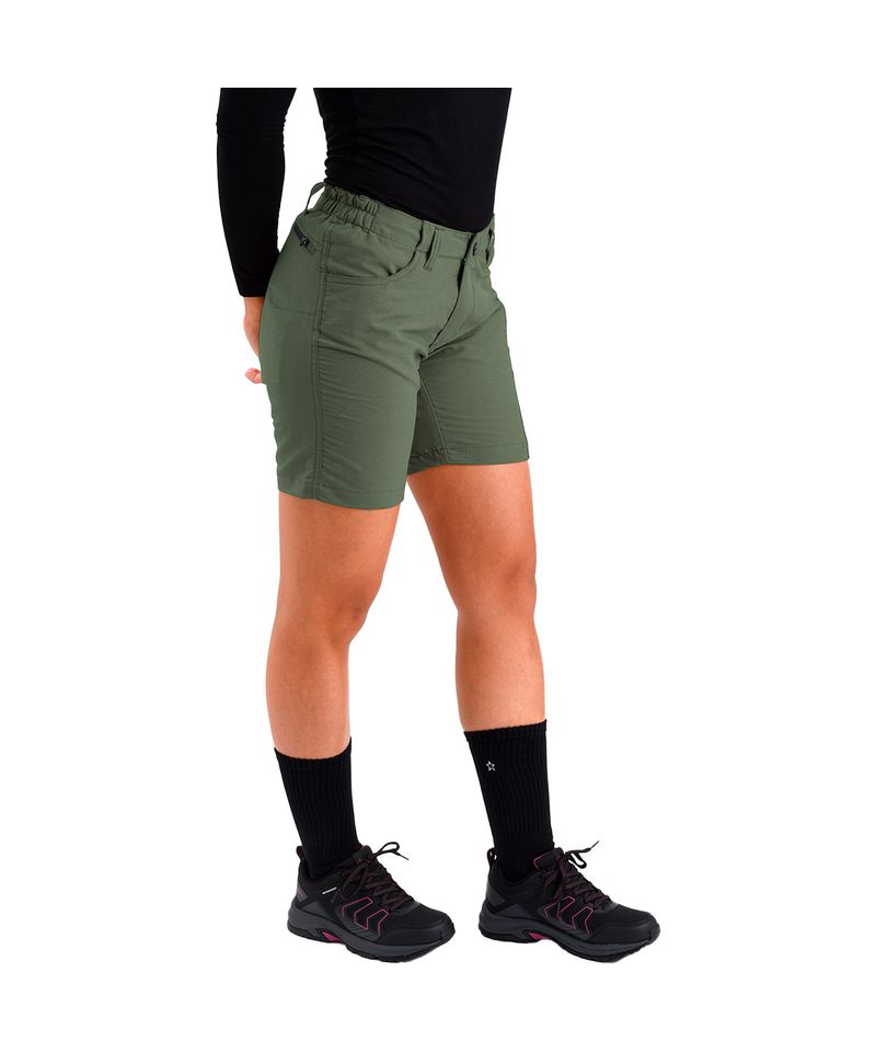 Bermuda-Alaska-Luna-II-Ripstop-Trekking-Hiking-Mujer-Verde-Musgo-AM1358-701-11