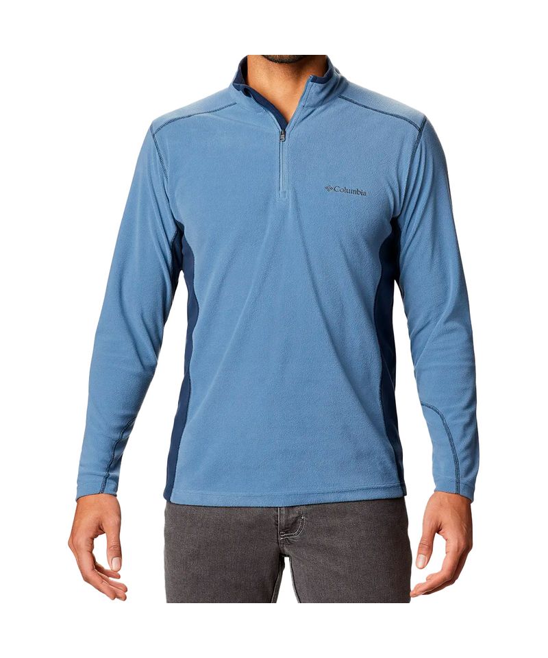 Buzo-Columbia-Klamath-Range-II-Half-Zip-Micropolar-Hombre-Bluestone-Collegiat-1352471-449