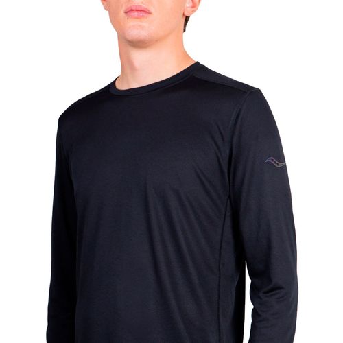 Remera Manga Larga Saucony Stopwatch  Hombre