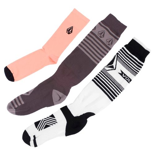 Tripack Medias Volcom MTW Liner Hombre