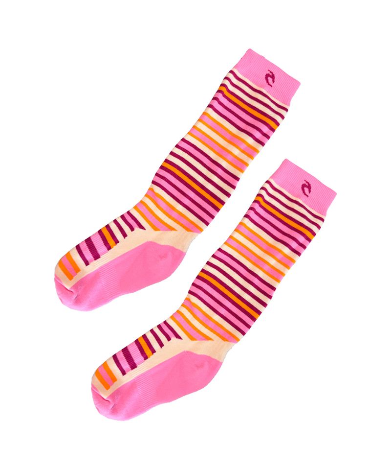 Medias-Rip-Curl-Long-Mountain-x1-Ski-Snowboard-Unisex-Rosa-Lineas-07243-01