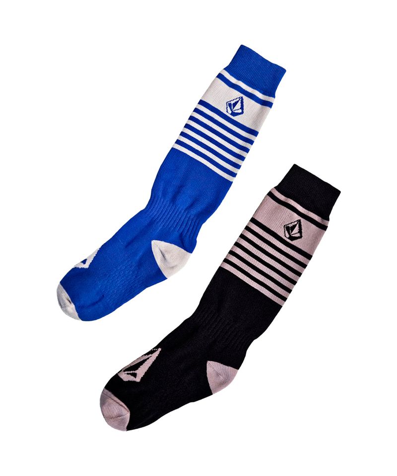 Medias-Volcom-Mountain-x2-Ski-Snowboard-Junior-Ninos-Black-Blue-07346