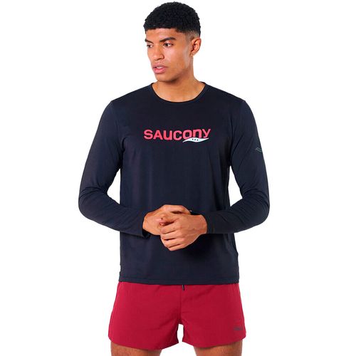 Remera Manga Larga Saucony Stopwatch Graphic Hombre
