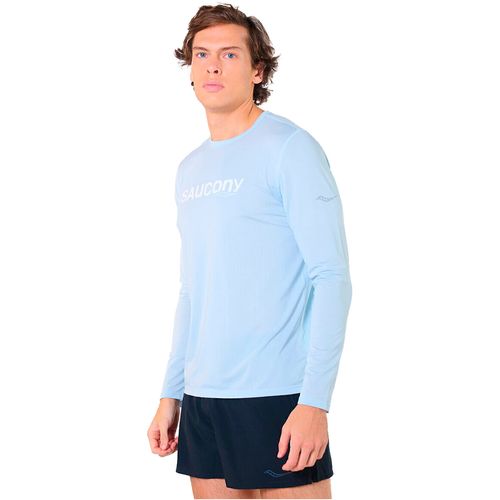Remera Manga Larga Saucony Stopwatch Graphic Hombre