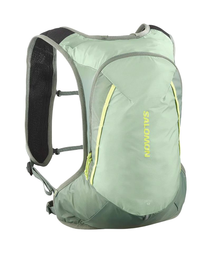 Mochila-Salomon-Cross-12L-Trail-Running-Ciclismo-Unisex-Green-Milieu-Agave-Green-Sharp-Green-C24637