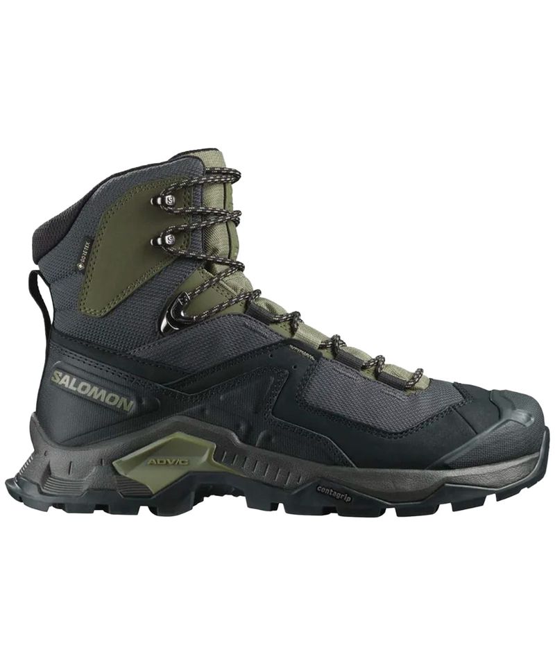 Botas-Salomon-Quest-Element-Gore-Tex-Trekking-Hiking-Hombre-Black-Deep-Lichen-Green-Olive-Night-414571