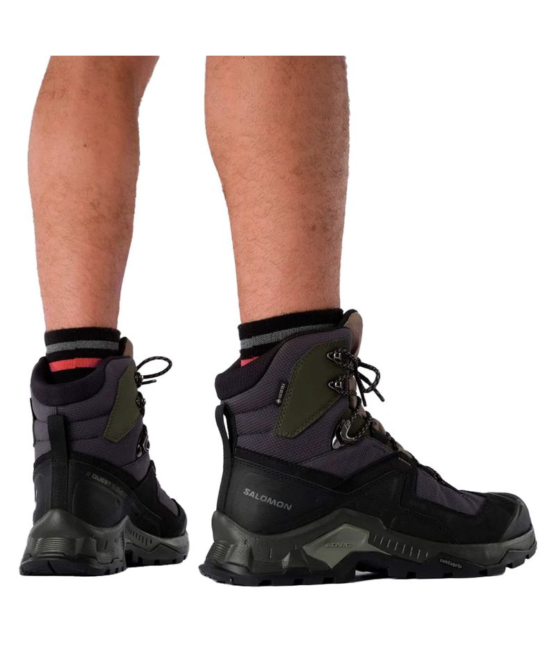 Botas-Salomon-Quest-Element-Gore-Tex-Trekking-Hiking-Hombre-Black-Deep-Lichen-Green-Olive-Night-414571-6