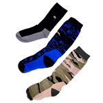 Tripack-Medias-Rip-Curl-Long-MTW-Ski-Snowboard-Unisex-Azul-Camuflado-07104-72