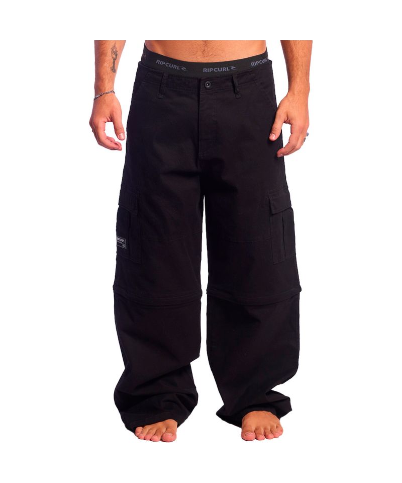 Pantalon-Desmontable-Rip-Curl-Loose-Cargo-Urbano-Hombre-Negro-01243-N2