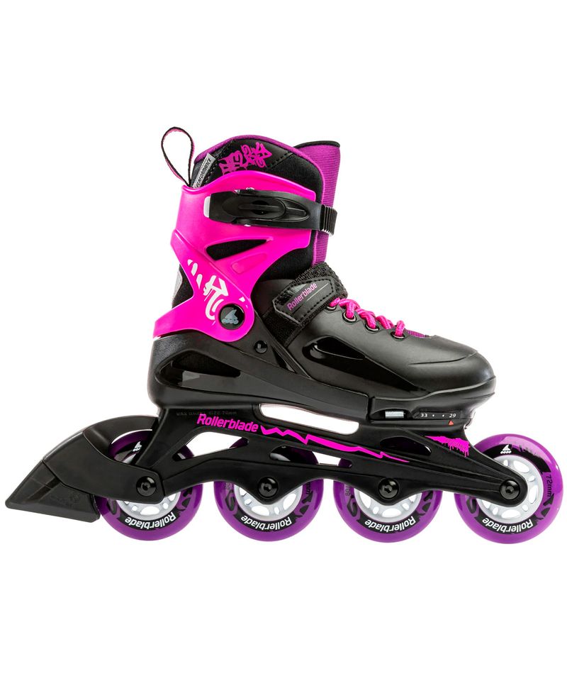 Patin-Rollers-Rollerblade-Fury-Extensible-Ninos-Ninas-Black-Pink-7067100-1