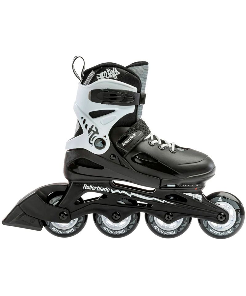 Patin-Rollers-Rollerblade-Fury-Extensible-Ninos-Ninas-Black-White-7067000-1