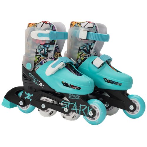 Rollers Stark Crazy Skull Extensibles Con Protecciones Niños Niñas