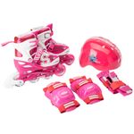 Patines-Rollers-Stark-Smile-Maker-Extensibles-Ninas-Ninos-Rosa-Blanco-5816-1